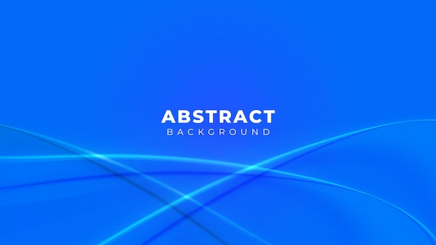 Abstract Blue Background with Flowing Lines