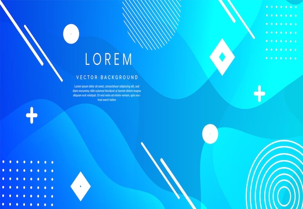 abstract blue background with geometric shapes
