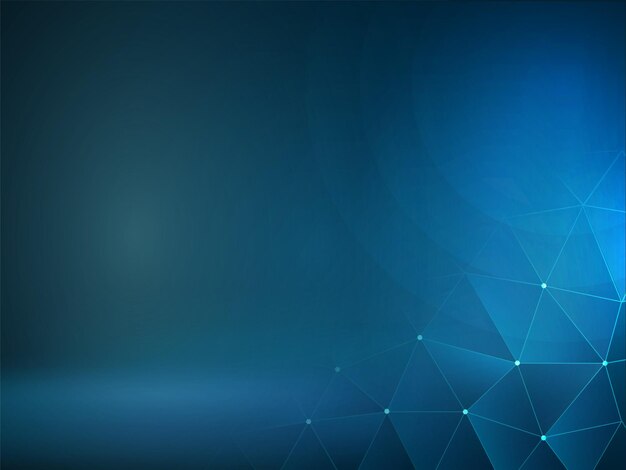 Abstract Blue Background With Triangle Polygon Lines
