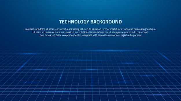 abstract blue big data representation technology background