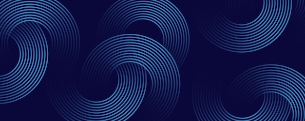 Abstract Blue Circles Background