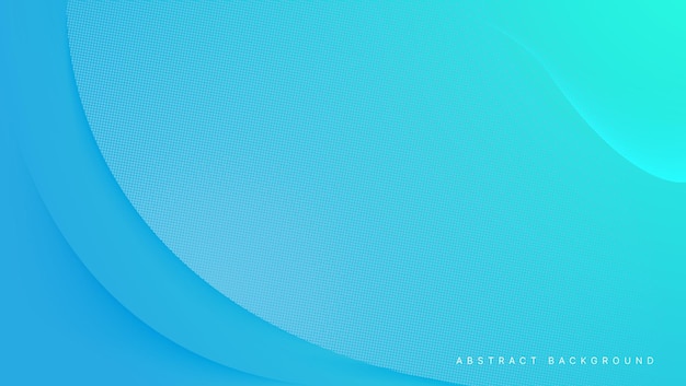 abstract blue gradient background with halftone and curve lines composition