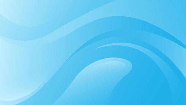 Abstract blue gradient background with waves Modern background Wallpaper