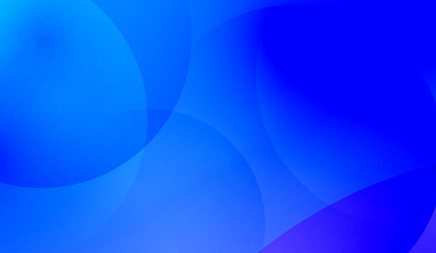 Abstract Blue Gradient Composition with Overlapping Circles