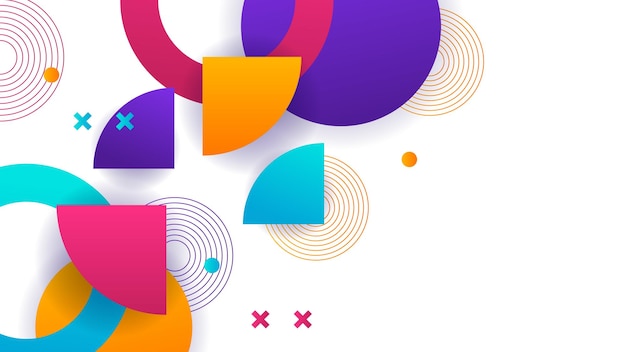 abstract blue orange red yellow white colorful square light silver technology background vector modern diagonal presentation background