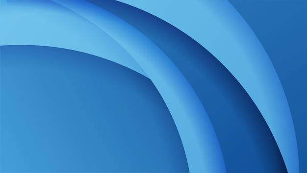 Abstract blue shapes background with wave paper cut style and modern technology geometric pattern Vector abstract graphic design banner pattern presentation background web template