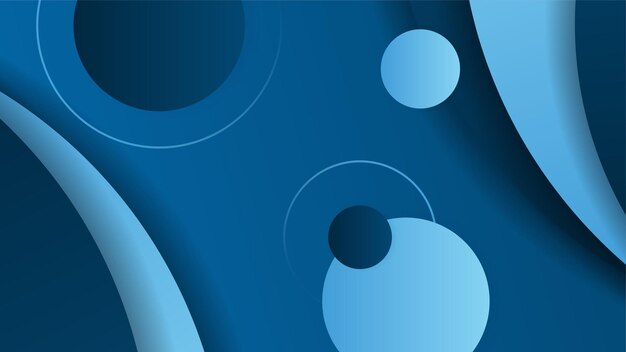 Abstract blue shapes background with wave paper cut style and modern technology geometric pattern Vector abstract graphic design banner pattern presentation background web template