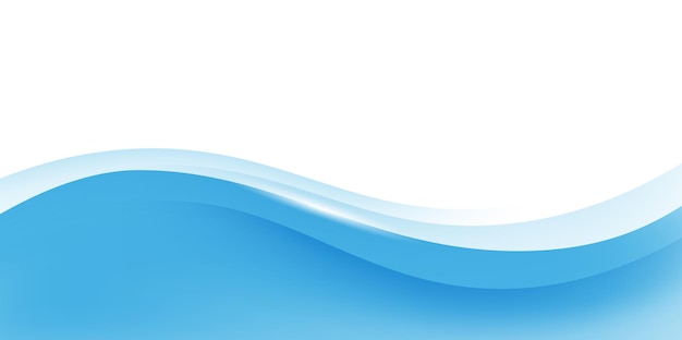 Abstract blue wave background with line vector illustration
