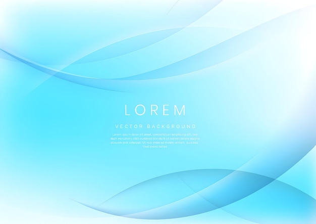 abstract blue wave background with soft light and gradient design