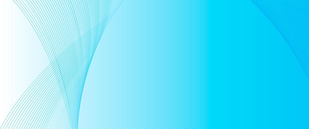 Abstract Blue Wave Lines