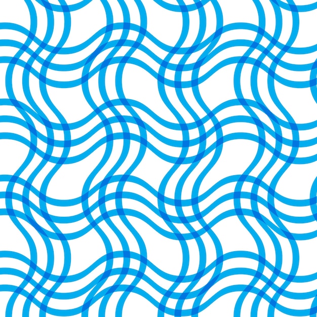 Abstract Blue Wave Pattern Design