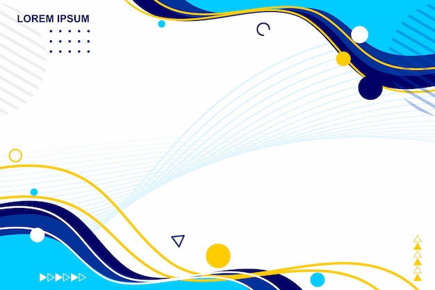 Abstract blue wavy business style background Vector EPS 10