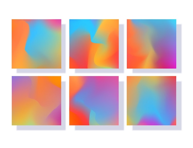 Abstract blurred gradient mesh background in bright beautiful colors
