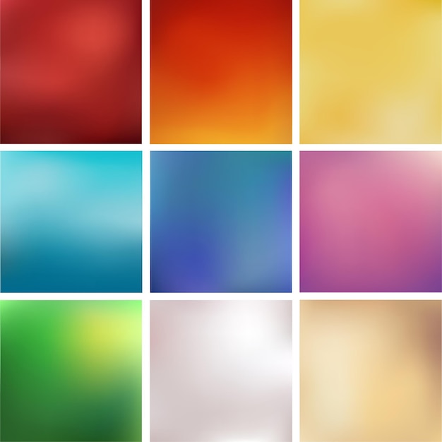Abstract blurred vector backgrounds