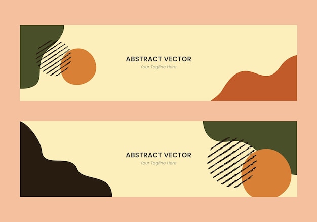 Abstract Boho Header Template