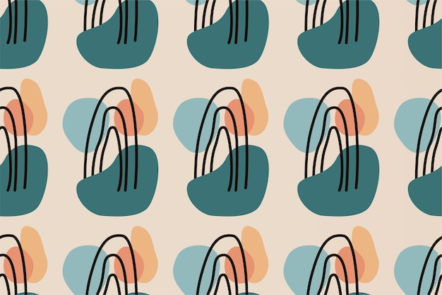 abstract boho seamless pattern background