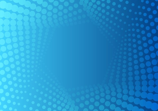 abstract bright blue geometric halftone hexagonal pattern vector tech modern background
