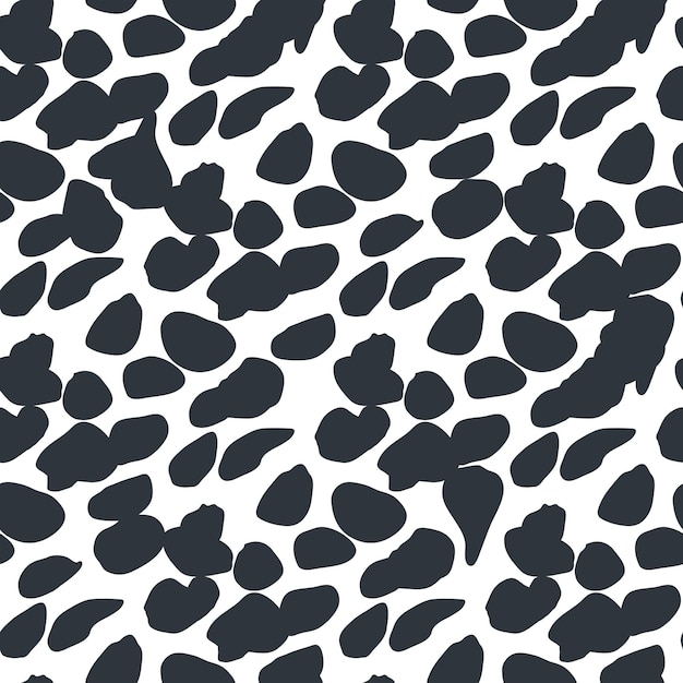 abstract chaotic dots seamless pattern. modern animal fur background. leopard skin wallpaper. design for fabric, textile print, wrapping paper. vector illustration