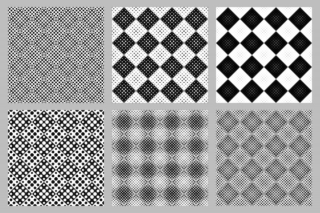 abstract circle pattern background design set