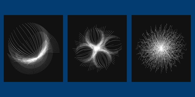 Abstract Circular Geometric Shape Lines Circle Design Round Dynamic Shape Spiral Vector