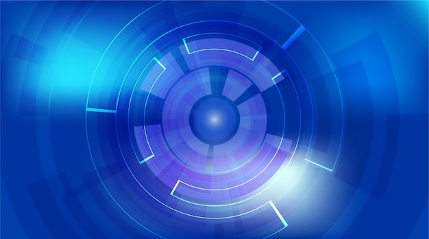 Abstract circular technology background .