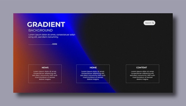 abstract color gradient modern blurred background and film grain texture template with an elegant