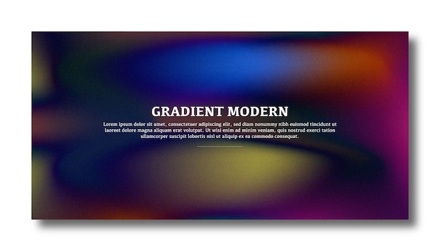 abstract color gradient modern blurred background and film grain texture template with an elegant