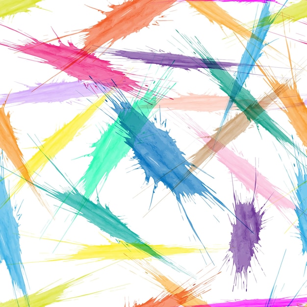 Abstract color seamless watercolor pattern with brush strokes for texture banners textiles and simple backgrounds