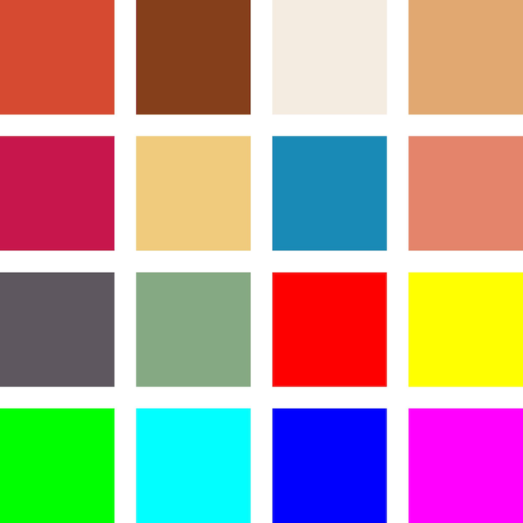 Vektör abstract color swatch box