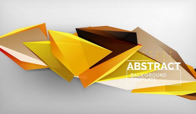 abstract color triangles geometric background mosaic triangular low poly style