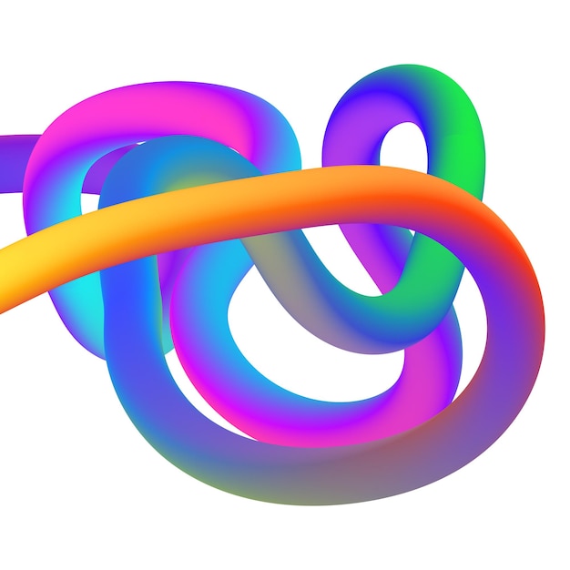 Abstract colored shape isolated. Colorful vector scribble. Abstract background