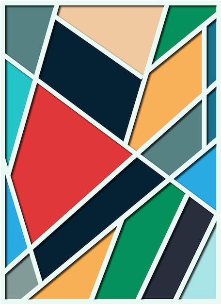 abstract colorful background with geometric shapes vector colorful template for wallpaper