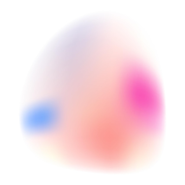 abstract colorful blurry blob with smooth gradient