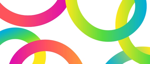 Abstract colorful circles design