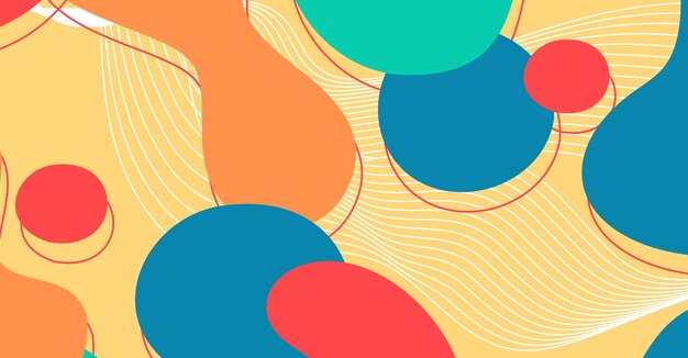 Abstract colorful geometric background Liquid color background design