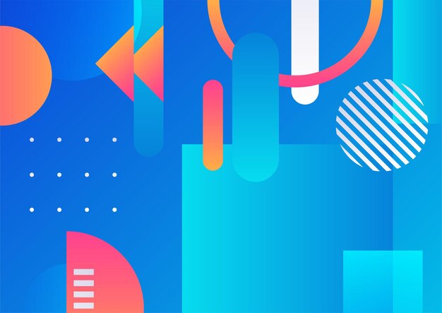 abstract colorful geometric shapes background
