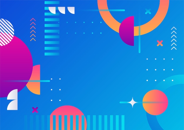 abstract colorful geometric shapes background