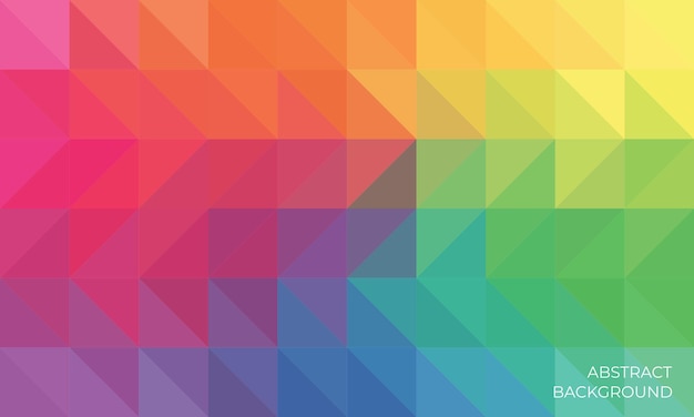 abstract colorful geometric triangle background with pixel art style