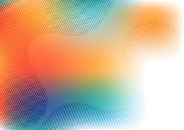 Abstract colorful gradient background with wave shapes