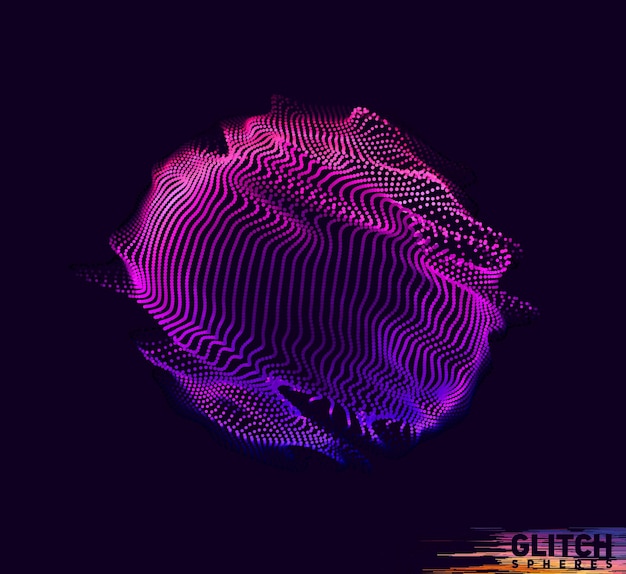 Abstract colorful mesh on dark