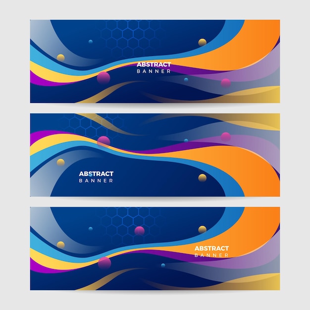 abstract colorful polygon banner design template colorful tech web banner with geometric shapes backdrop and gradient colors vector graphic design banner pattern presentation background