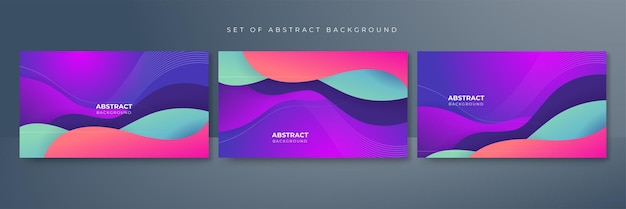 Abstract colorful purple pink shapes presentation background Gradient dynamic lines background Modern mosaic pattern colorful geometric design background