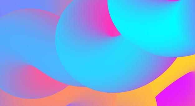 Abstract colorful shapes creating vibrant visual flow