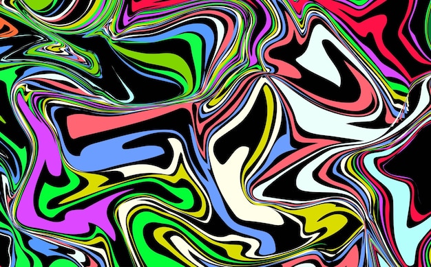 abstract colorful swirl wavy background design