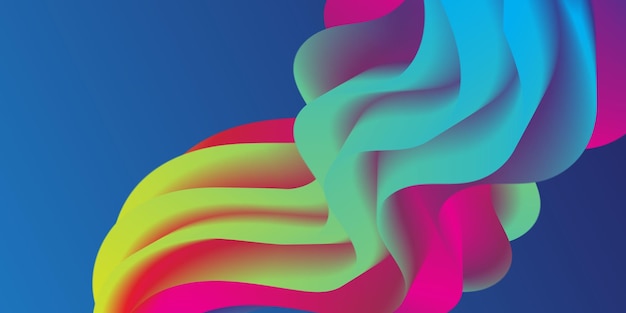 abstract colorful vector background color flow liquid wave for design