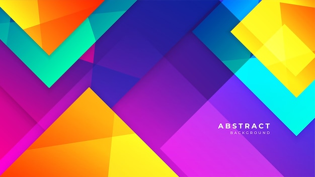 abstract colorful vibrant vivid geometric shapes geometric light triangle line shape with futuristic concept presentation background