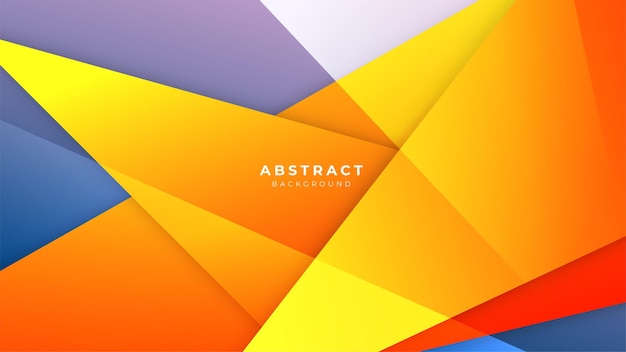 Abstract colorful vibrant vivid geometric shapes light silver technology background vector Modern diagonal presentation background