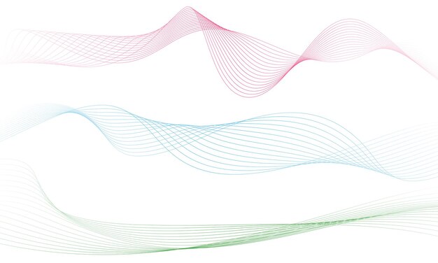 Abstract colorfull wave element  