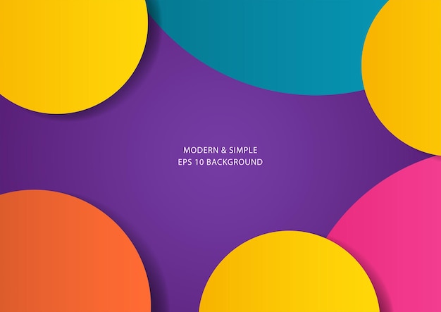 abstract colourful background with blank circle for copy space