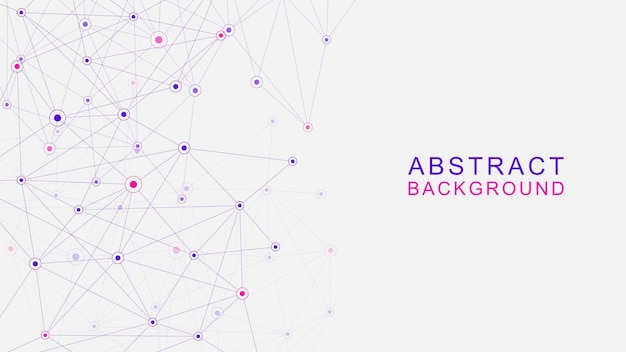 abstract connecting dots and lines for global network communication technology background